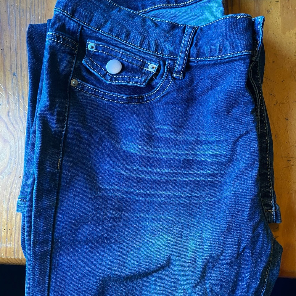 SHEIN Dark Blue Flare & Wide Leg Jeans